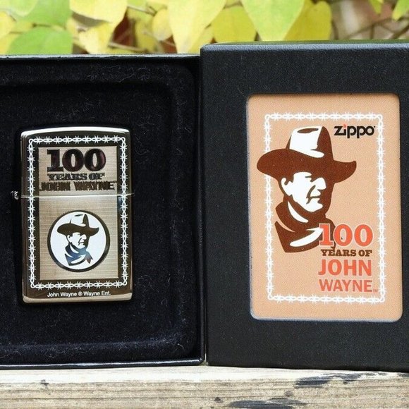 Rare Limited Edition 100 Years Of John Wayne Zippo Lighter